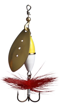 Wipp Myranspinnare Gul/Vit 8 Wipp Myranspinnare Gul/Vit -Fisketillbehör affär 15guld 1998 1