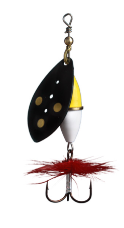 Wipp Myranspinnare Gul/Vit -Fisketillbehör affär 15svart 1995 2