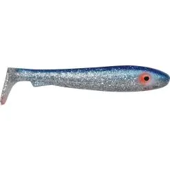 SVARTZONKER MCRUBBER BIG BASS 12,5 CM -Fisketillbehör affär Svartzonker McRubber Big Bass 12.5cm Blue Silver Glitter 3 pack